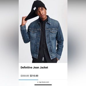 Rag & Bone Jean Jacket size L